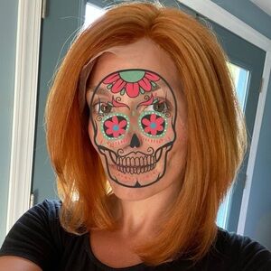 Dark brick color Full lace ‘like hair’ wig